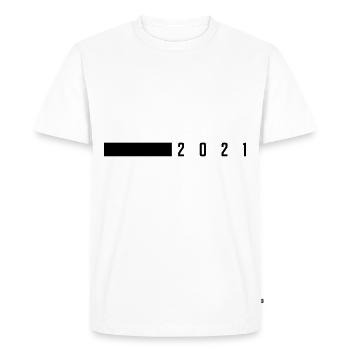 2021 - Men's Premium Organic T-Shirt - white - Front - Nico (187cm)