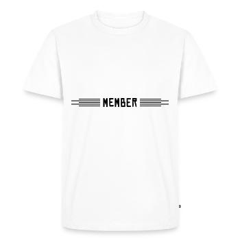 member - T-shirt Premium bio Homme - blanc - Devant - Nico (187cm)