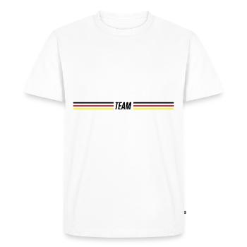germany team - Men's Premium Organic T-Shirt - white - Front - Nico (187cm)