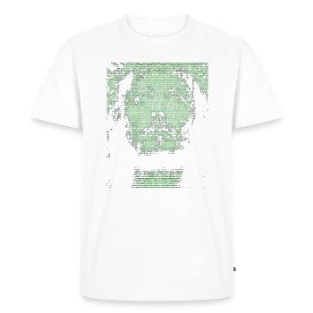Digital Jesus - Men's Premium Organic T-Shirt - white - Front - Nico (187cm)