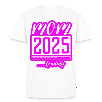 Mom 2025 Loading Mom Pregnancy - Men's Premium Organic T-Shirt - white - Front - Nico (187cm)