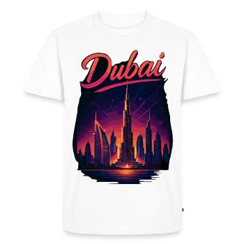 Dubai Gulf Tiger City United Arab Emirates Gift - Men's Premium Organic T-Shirt - white - Front - Nico (187cm)