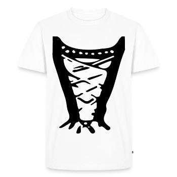 Art de ligne de corsets victoriens – Noble Fashion Design - T-shirt Premium bio Homme - blanc - Devant - Nico (187cm)
