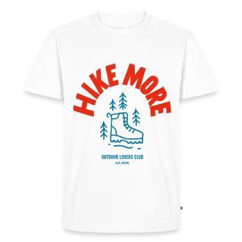 Marchez plus - T-shirt Premium bio Homme - blanc - Devant - Nico (187cm)