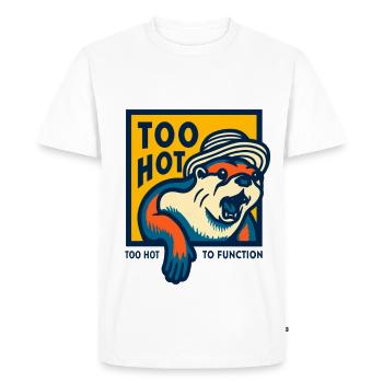 Trop chaud pour fonctionner mème - T-shirt Premium bio Homme - blanc - Devant - Nico (187cm)