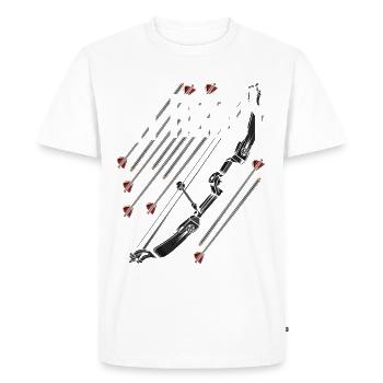 archer - T-shirt Premium bio Homme - blanc - Devant - Nico (187cm)
