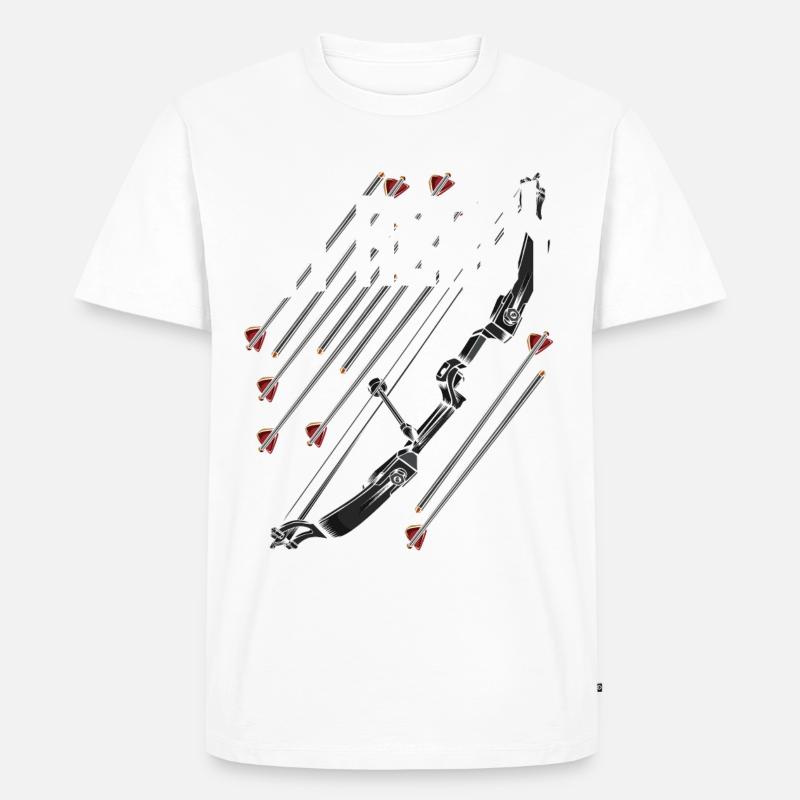 Bogenschütze - Männer Premium Bio T-Shirt - Weiß