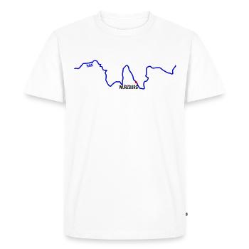 Würzburg Main - T-shirt Premium bio Homme - blanc - Devant - Nico (187cm)