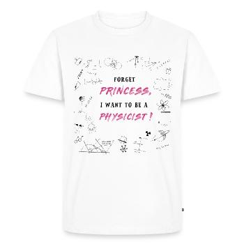 Physicist instead of princess - Men's Premium Organic T-Shirt - white - Front - Nico (187cm)