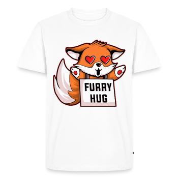 FOX POILU - T-shirt Premium bio Homme - blanc - Devant - Nico (187cm)