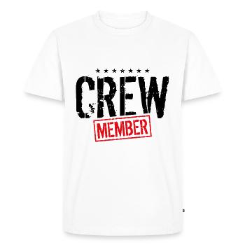 timbre de membre d'équipage - T-shirt Premium bio Homme - blanc - Devant - Nico (187cm)