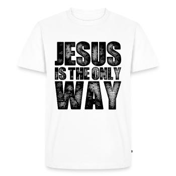 La foi de Jésus-Christ - T-shirt Premium bio Homme - blanc - Devant - Nico (187cm)