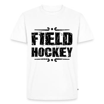 Équipe du club de hockey sur gazon - T-shirt Premium bio Homme - blanc - Devant - Nico (187cm)