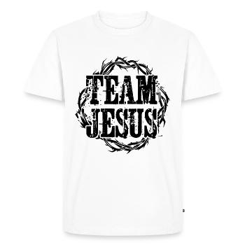 team jesus thorn crown - Men's Premium Organic T-Shirt - white - Front - Nico (187cm)