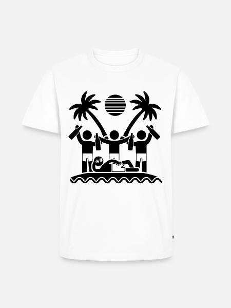 Party Holiday Symbol Summer - Men's Premium Organic T-Shirt - white