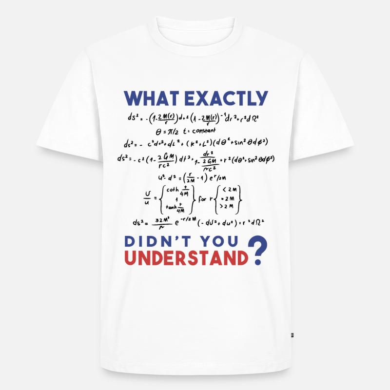 Physik Formel Scherz - Männer Premium Bio T-Shirt - Weiß