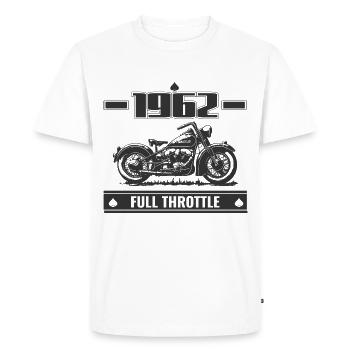 1962 Full Throttle - T-shirt Premium bio Homme - blanc - Devant - Nico (187cm)