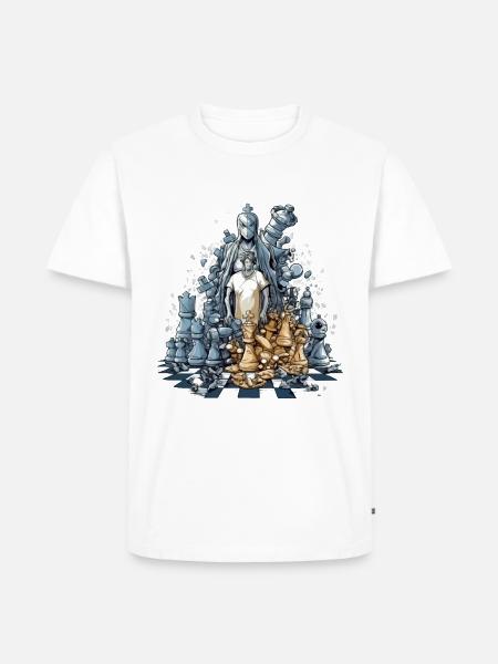 Chess carnage - Men's Premium Organic T-Shirt - white