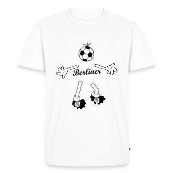 Footballeurs berlinois - T-shirt Premium bio Homme - blanc - Devant - Nico (187cm)