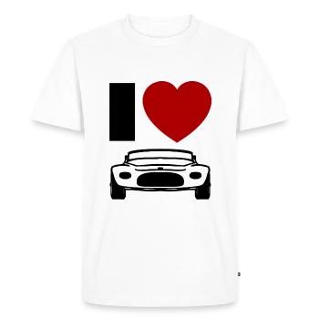 Amour de voiture - T-shirt Premium bio Homme - blanc - Devant - Nico (187cm)