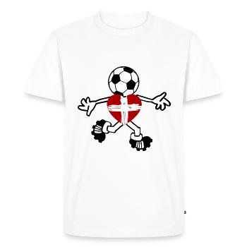 Le footballeur suisse - T-shirt Premium bio Homme - blanc - Devant - Nico (187cm)