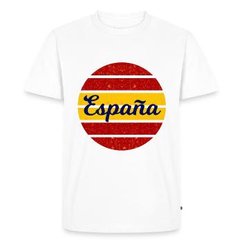 Les fans espagnols - T-shirt Premium bio Homme - blanc - Devant - Nico (187cm)