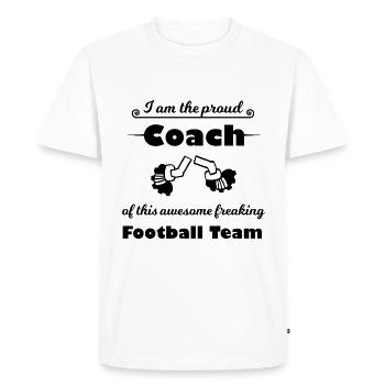 The best coach - Men's Premium Organic T-Shirt - white - Front - Nico (187cm)