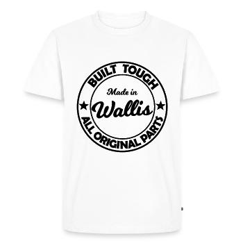 Fabriqué en Valais - T-shirt Premium bio Homme - blanc - Devant - Nico (187cm)