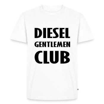 Motorists' Club - Men's Premium Organic T-Shirt - white - Front - Nico (187cm)