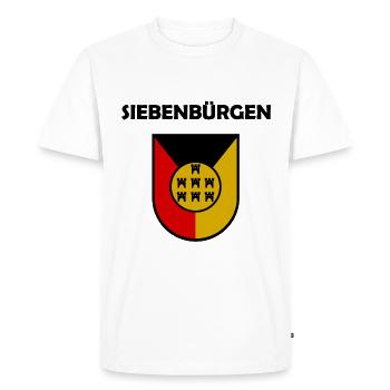 Les Saxons de Transylvanie - T-shirt Premium bio Homme - blanc - Devant - Nico (187cm)