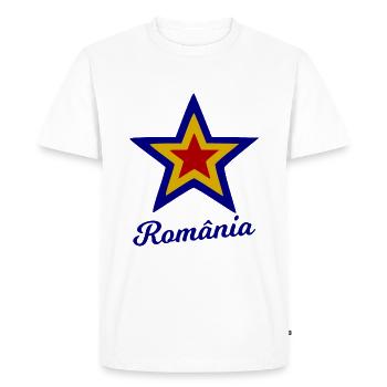 Longing for Romania - Men's Premium Organic T-Shirt - white - Front - Nico (187cm)
