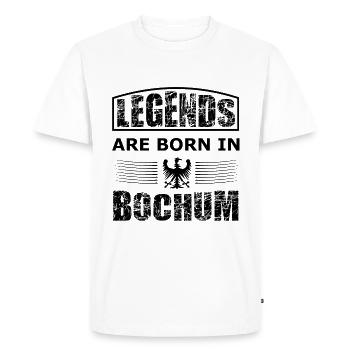 The legend from Bochum - Men's Premium Organic T-Shirt - white - Front - Nico (187cm)