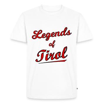 The Tyrolean Legends - Men's Premium Organic T-Shirt - white - Front - Nico (187cm)