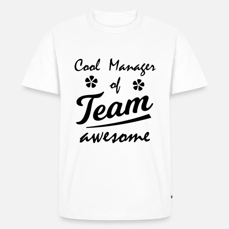 Der beste Team Supervisor - Männer Premium Bio T-Shirt - Weiß