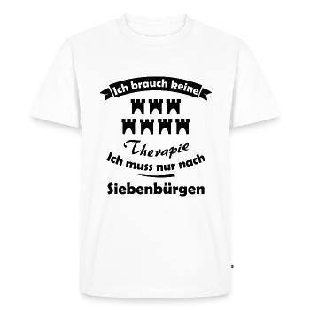 Vacances en Transylvanie - T-shirt Premium bio Homme - blanc - Devant - Nico (187cm)