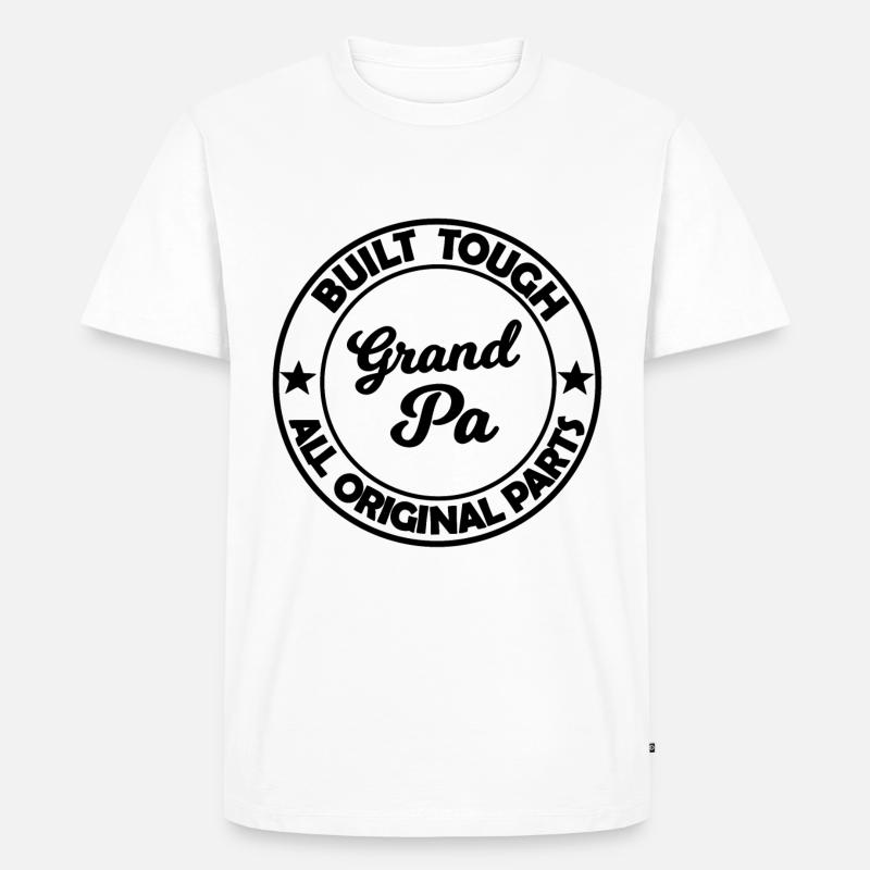 Der allerbeste Opi - Männer Premium Bio T-Shirt - Weiß