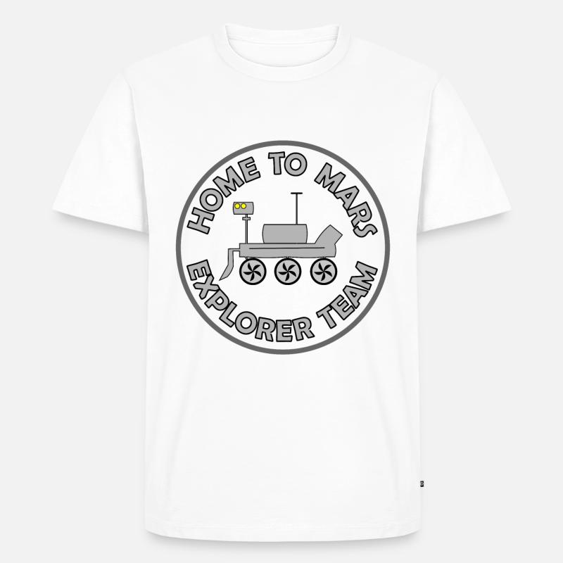 Das Mars Abenteuer - Männer Premium Bio T-Shirt - Weiß