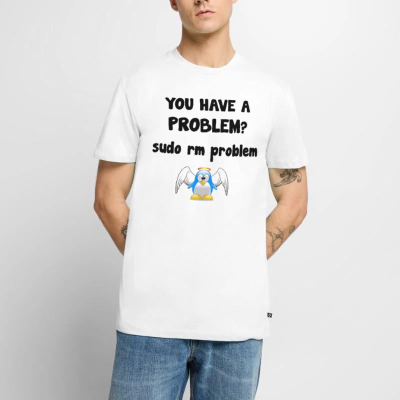 Linux Pinguin Programmierer Geschenk Männer Premium Bio T-Shirt