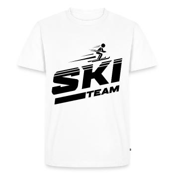 Ski en équipe de ski - T-shirt Premium bio Homme - blanc - Devant - Nico (187cm)