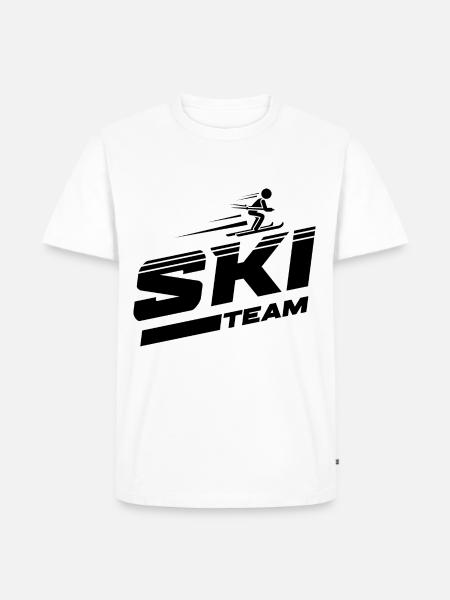 Ski team skiing - Men's Premium Organic T-Shirt - white