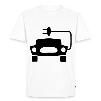 Voitures électriques - T-shirt Premium bio Homme - blanc - Devant - Nico (187cm)