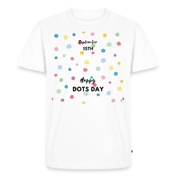 Dots - T-shirt Premium bio Homme - blanc - Devant - Nico (187cm)