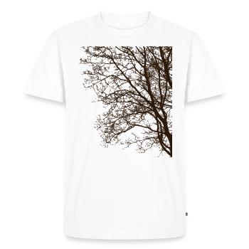 Dark Forest, Dark Woods, Nature Lovers - Men's Premium Organic T-Shirt - white - Front - Nico (187cm)