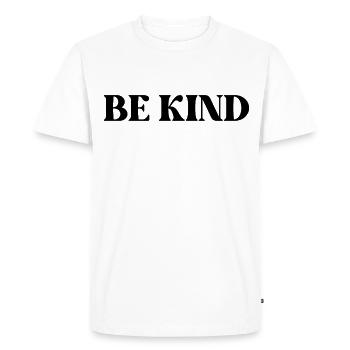 SOYEZ GENTIL - T-shirt Premium bio Homme - blanc - Devant - Nico (187cm)