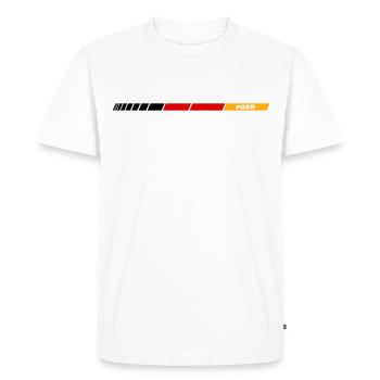 #GER - Men's Premium Organic T-Shirt - white - Front - Nico (187cm)