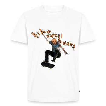 Patineurs à mort - T-shirt Premium bio Homme - blanc - Devant - Nico (187cm)
