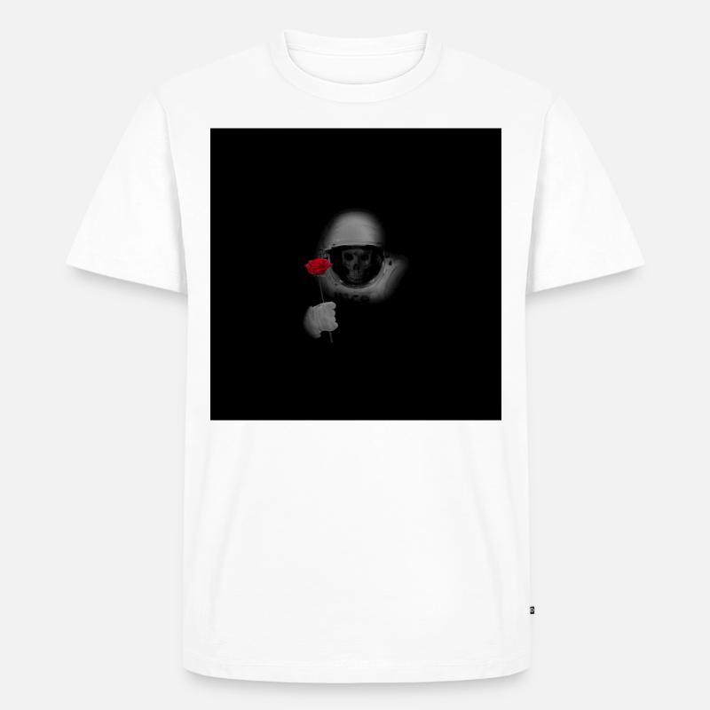 Dead Head In Space - Männer Premium Bio T-Shirt - Weiß