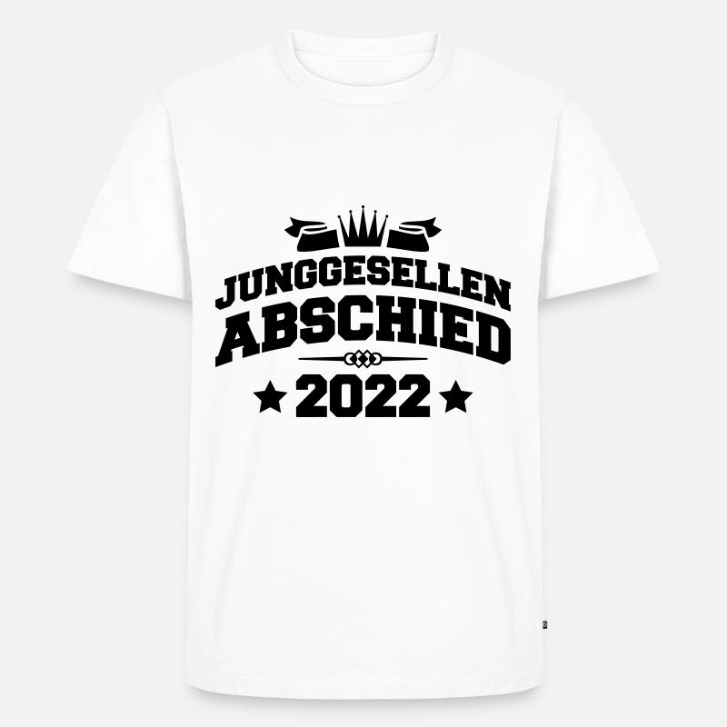 Junggesellenabschied 2022 - Männer Premium Bio T-Shirt - Weiß