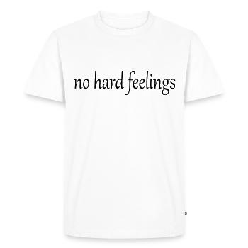 no hard feelings - Men's Premium Organic T-Shirt - white - Front - Nico (187cm)