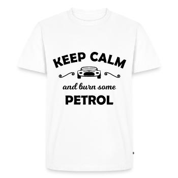 Combustion Gasoline and Cars - Men's Premium Organic T-Shirt - white - Front - Nico (187cm)